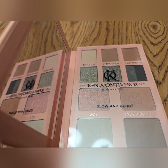 Kenia Ontiveros Glow And Go Kit Eyeshadow Face Powder Brow Palette - Picture 4 of 10